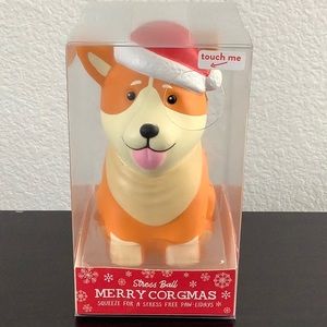Christmas themed - Merry Corgmas squeeze ball